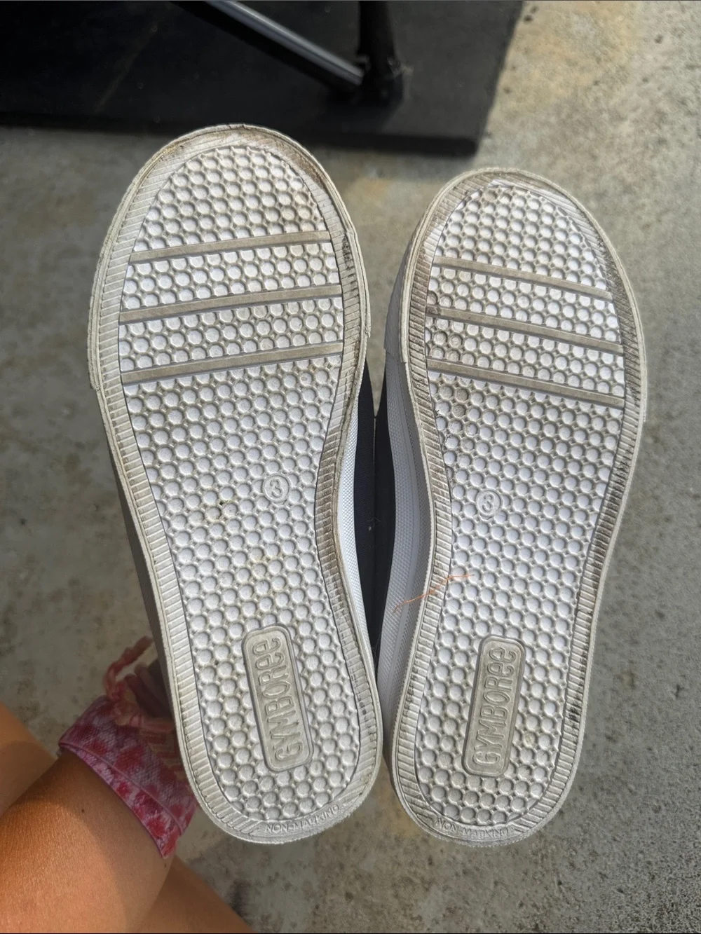 Kids Navy Canvas Boat Shoes with White Laces